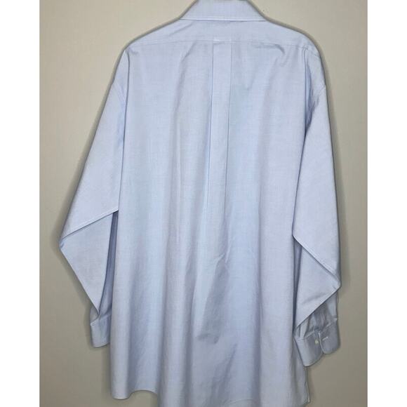 Brooks Brothers Traditional Fit Mens Sz 17 1/2 -33 Light Blue Long Sleeve Button - Picture 3 of 8